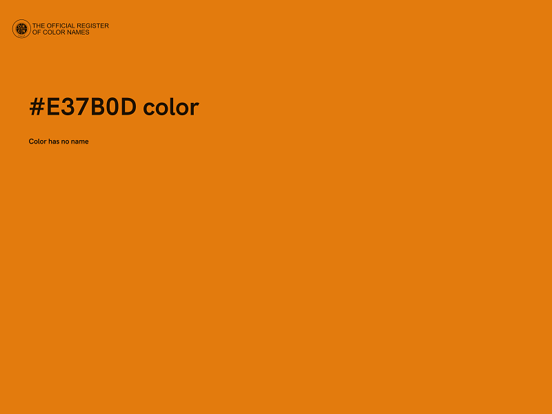 #E37B0D color image