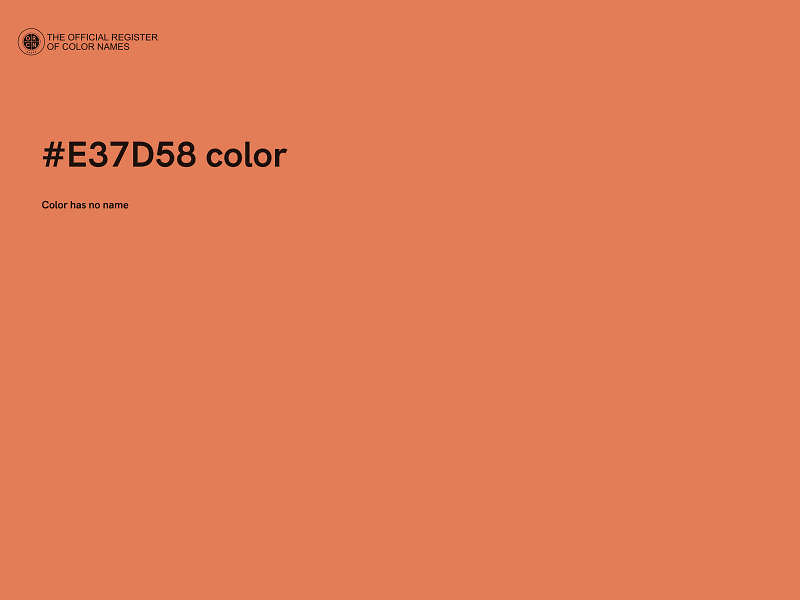 #E37D58 color image