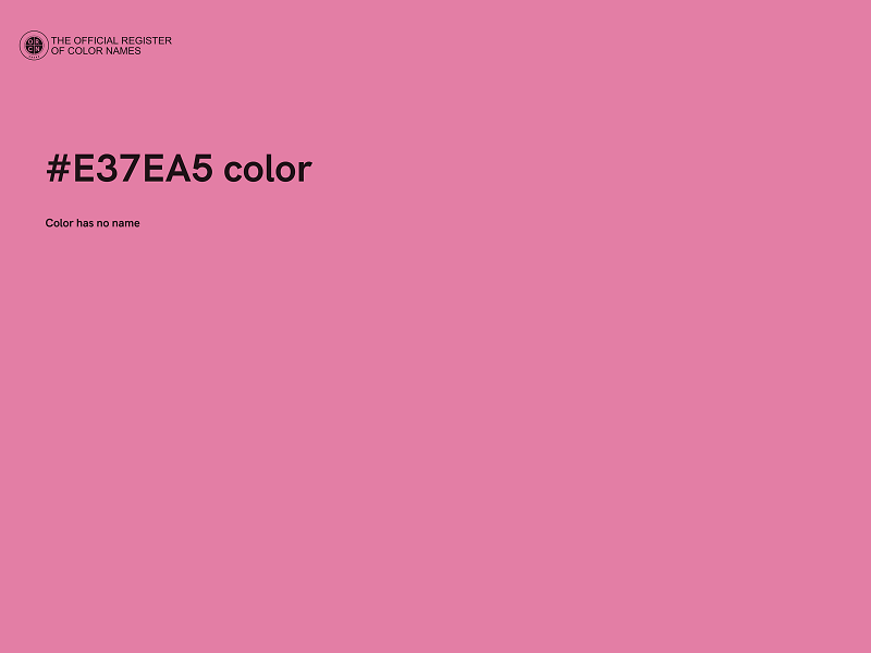 #E37EA5 color image