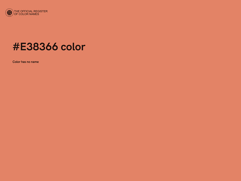 #E38366 color image