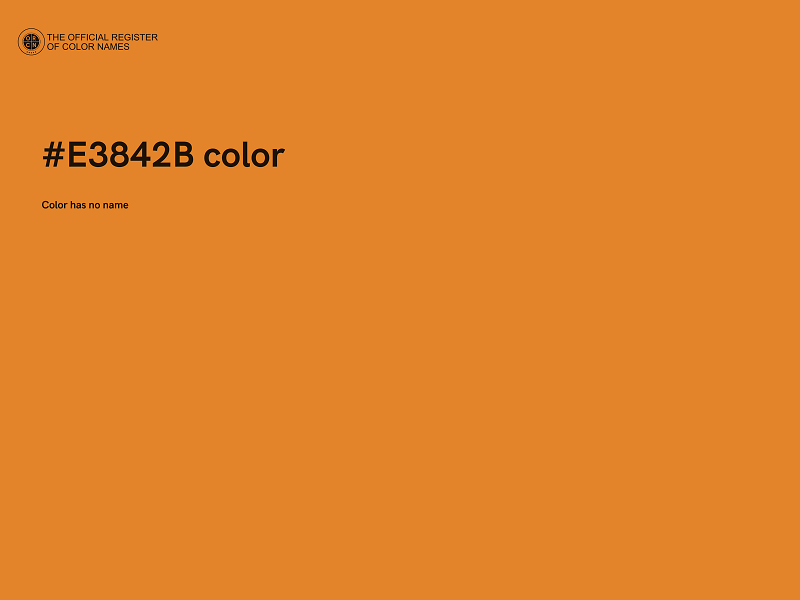 #E3842B color image