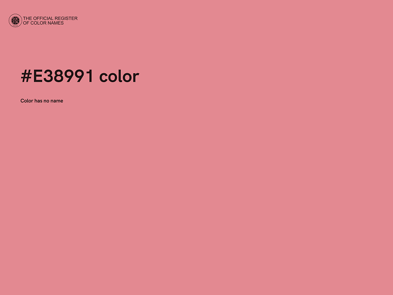 #E38991 color image