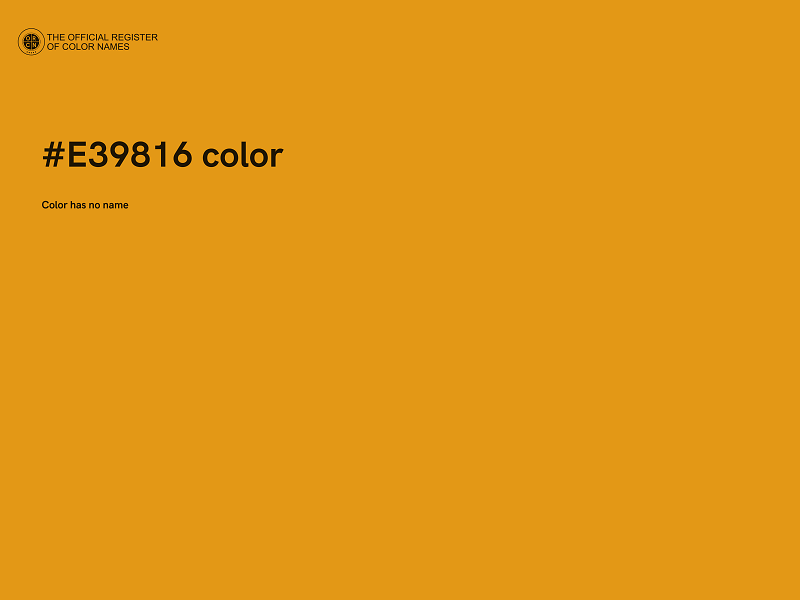 #E39816 color image