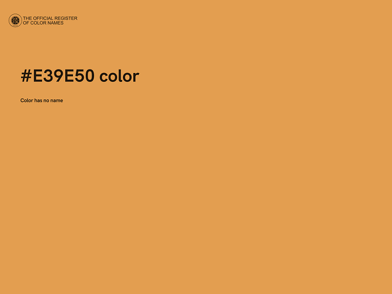 #E39E50 color image