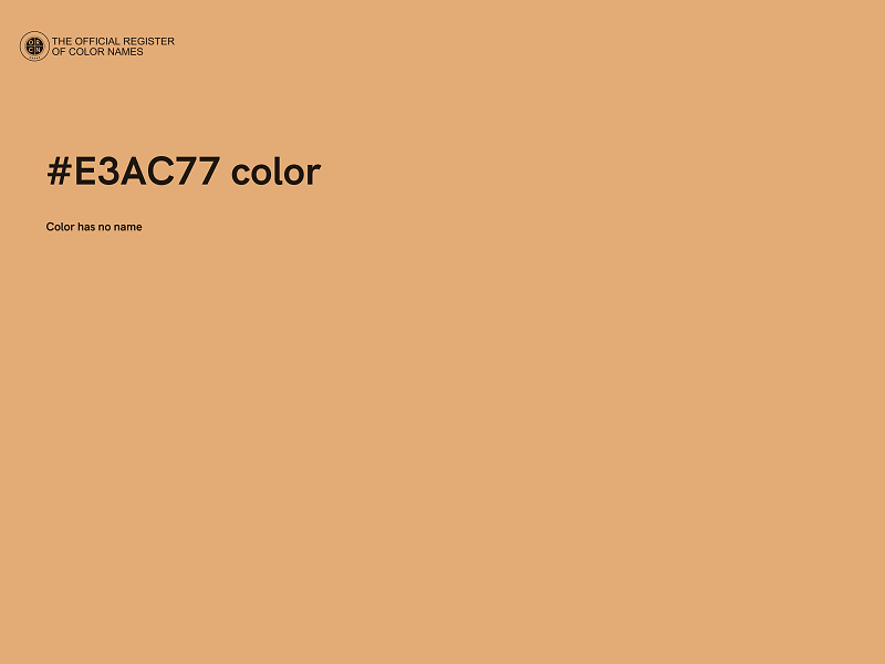 #E3AC77 color image