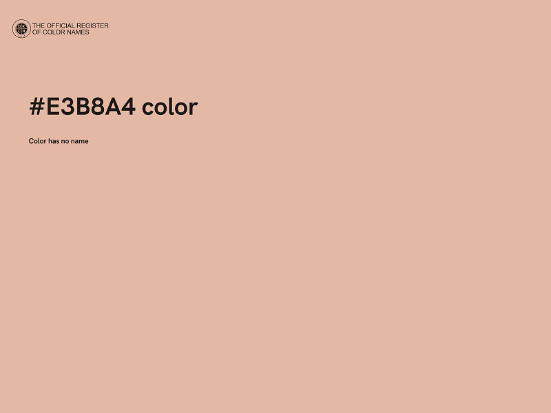 #E3B8A4 color image