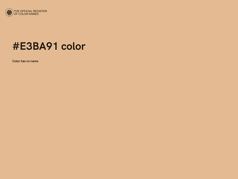 #E3BA91 color image