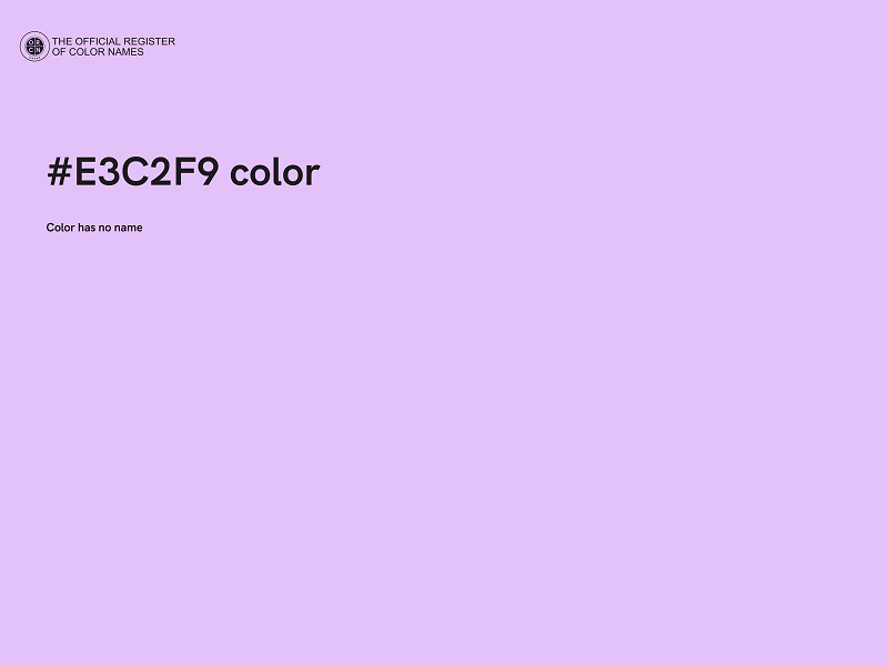 #E3C2F9 color image