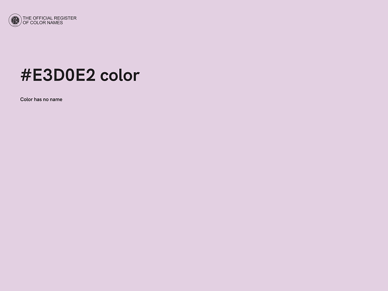 #E3D0E2 color image