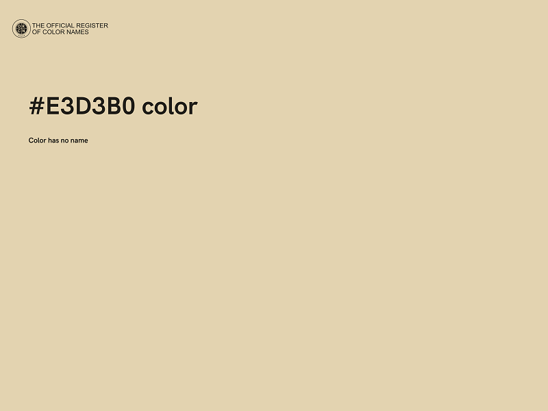 #E3D3B0 color image