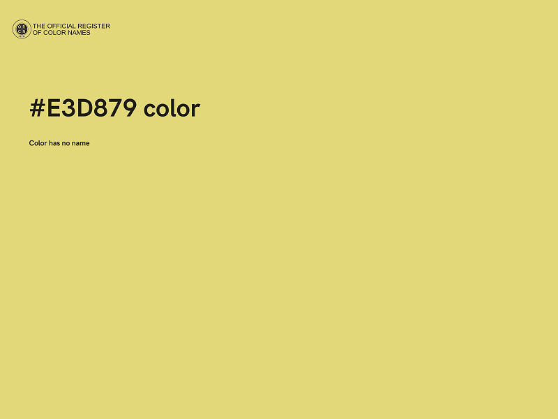 #E3D879 color image