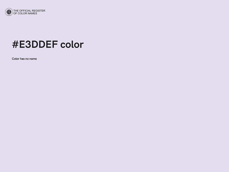 #E3DDEF color image