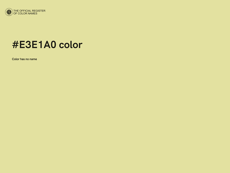 #E3E1A0 color image