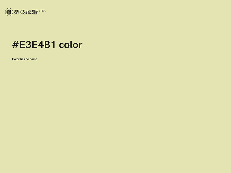 #E3E4B1 color image