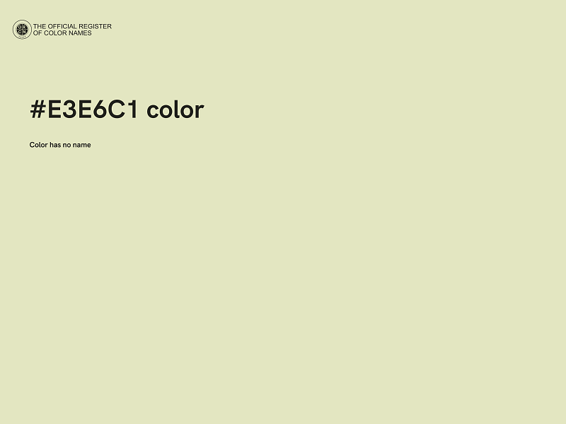 #E3E6C1 color image