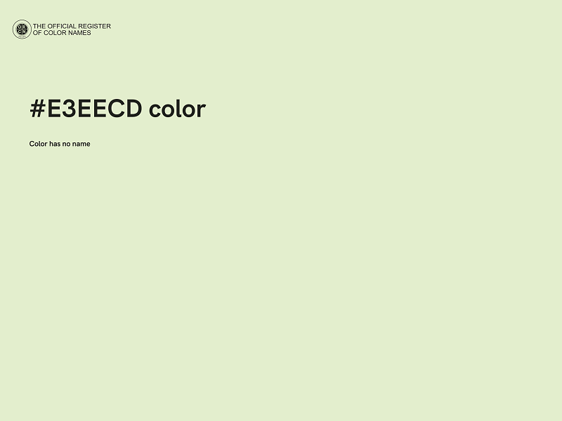 #E3EECD color image