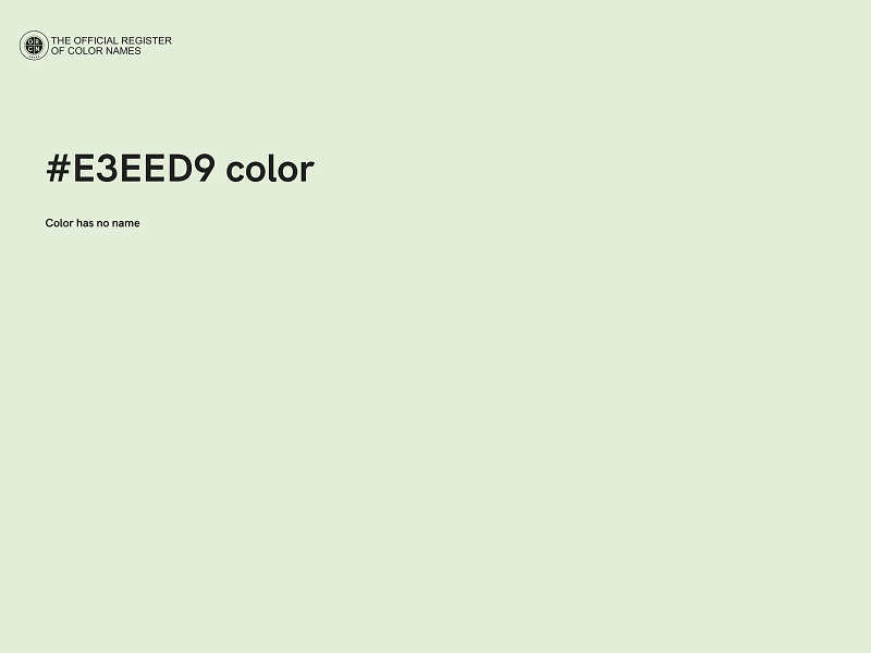 #E3EED9 color image