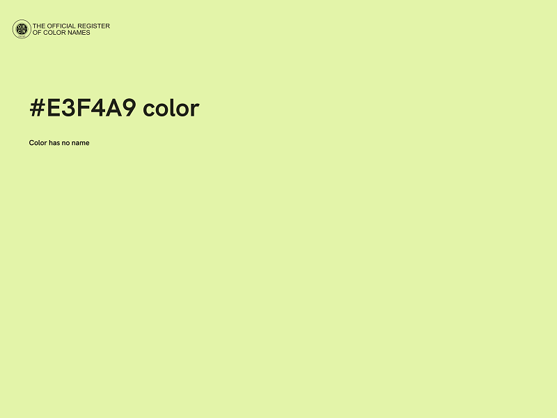 #E3F4A9 color image