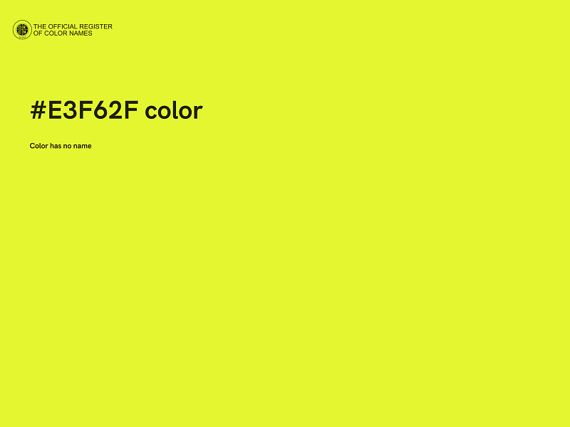 #E3F62F color image