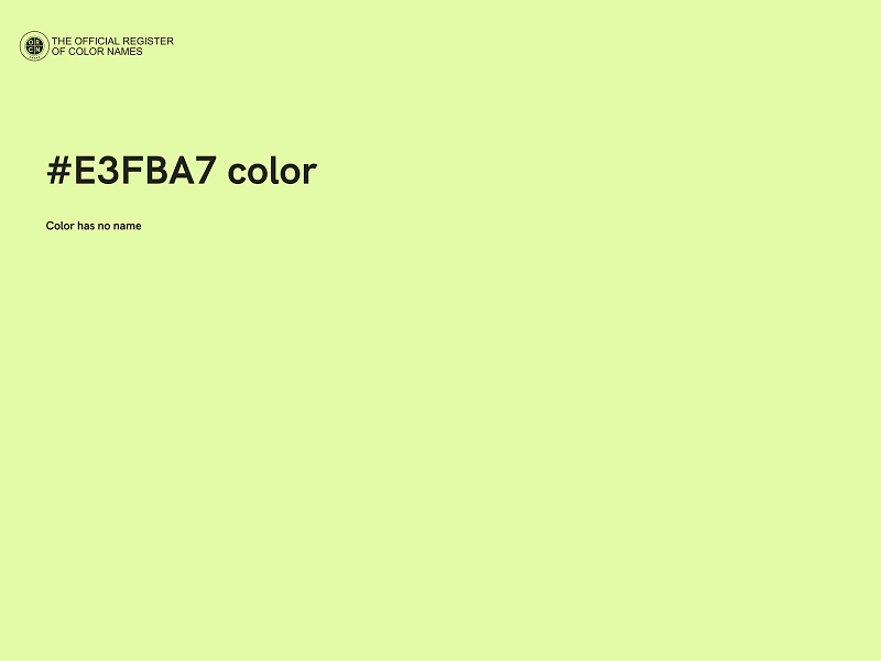 #E3FBA7 color image