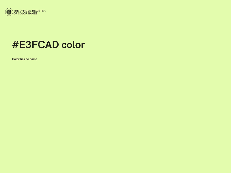 #E3FCAD color image