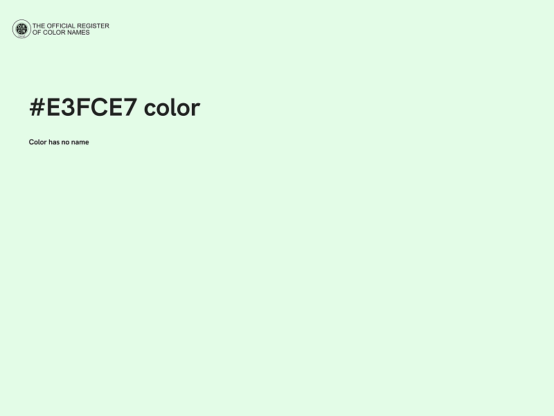 #E3FCE7 color image