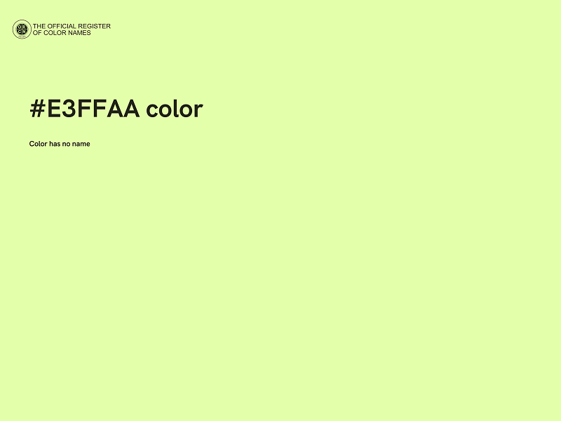 #E3FFAA color image