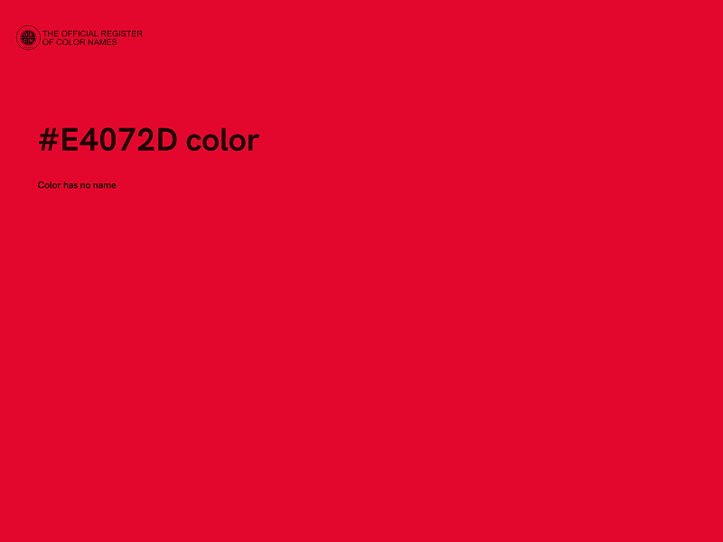 #E4072D color image