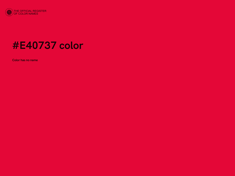 #E40737 color image