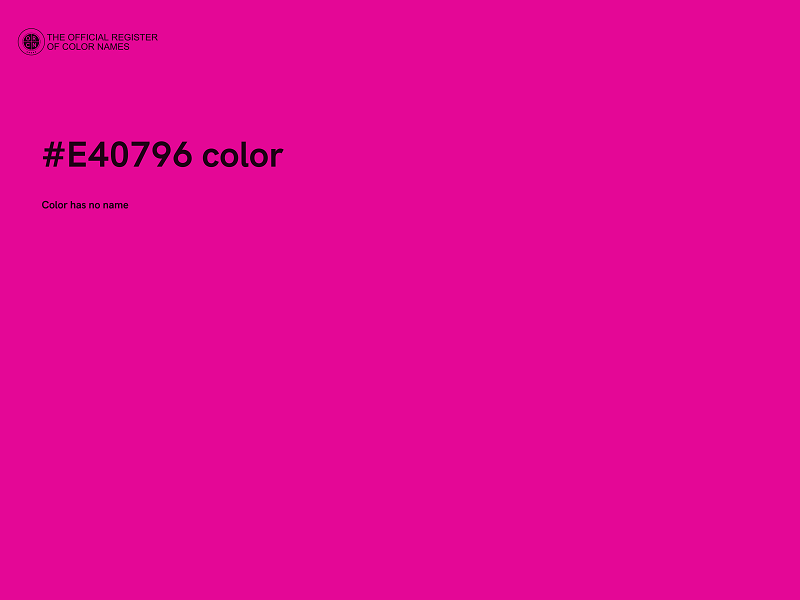 #E40796 color image