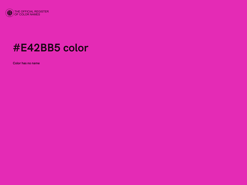 #E42BB5 color image