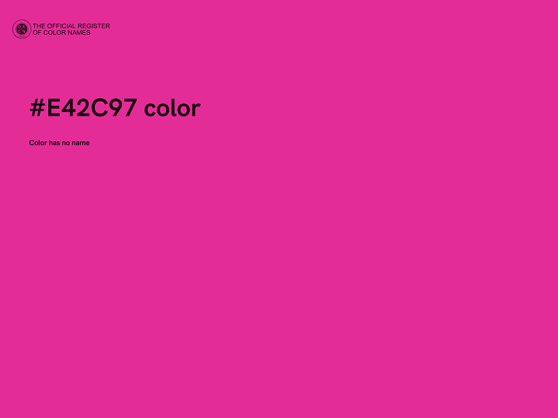 #E42C97 color image