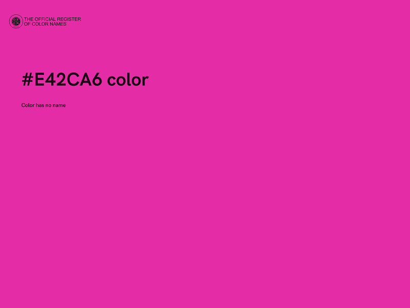 #E42CA6 color image