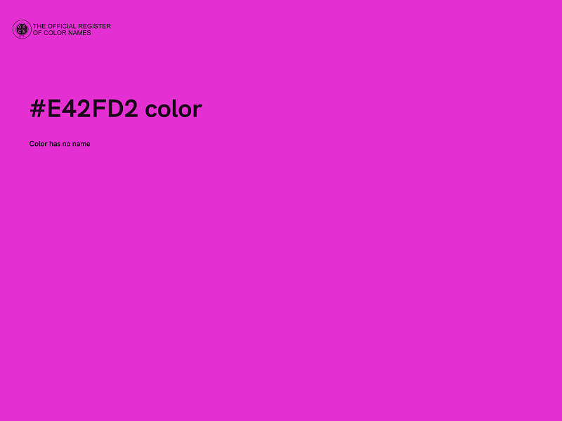 #E42FD2 color image