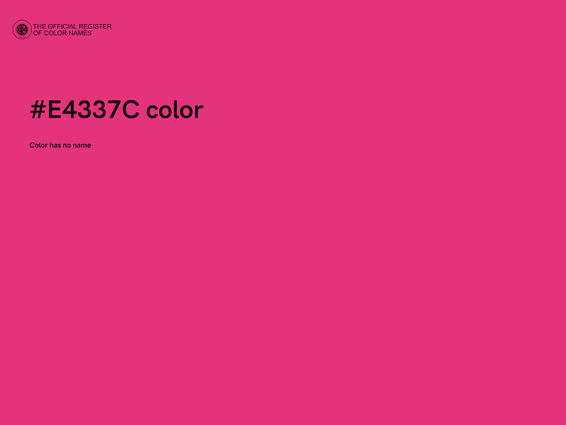 #E4337C color image