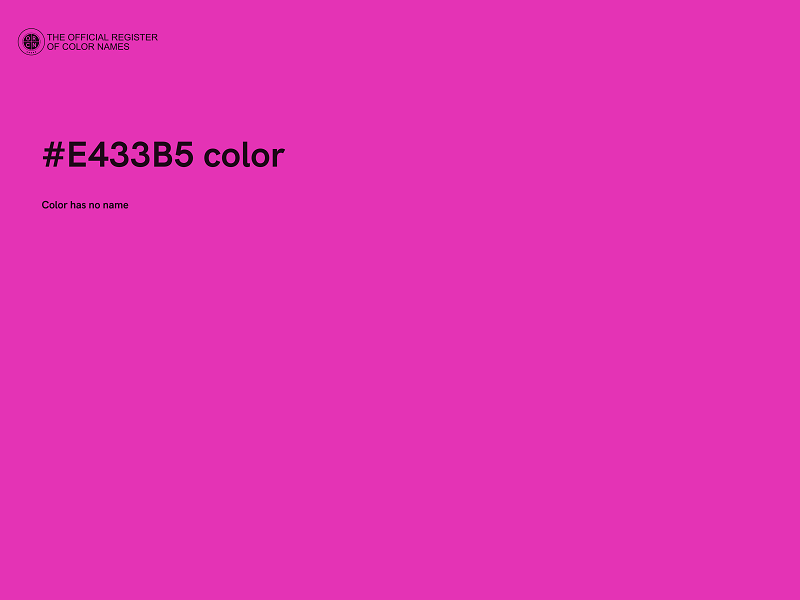 #E433B5 color image