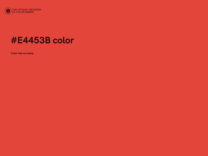 #E4453B color image