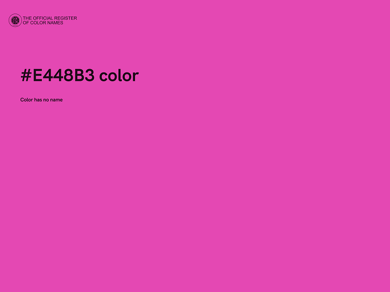 #E448B3 color image