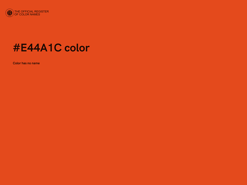 #E44A1C color image