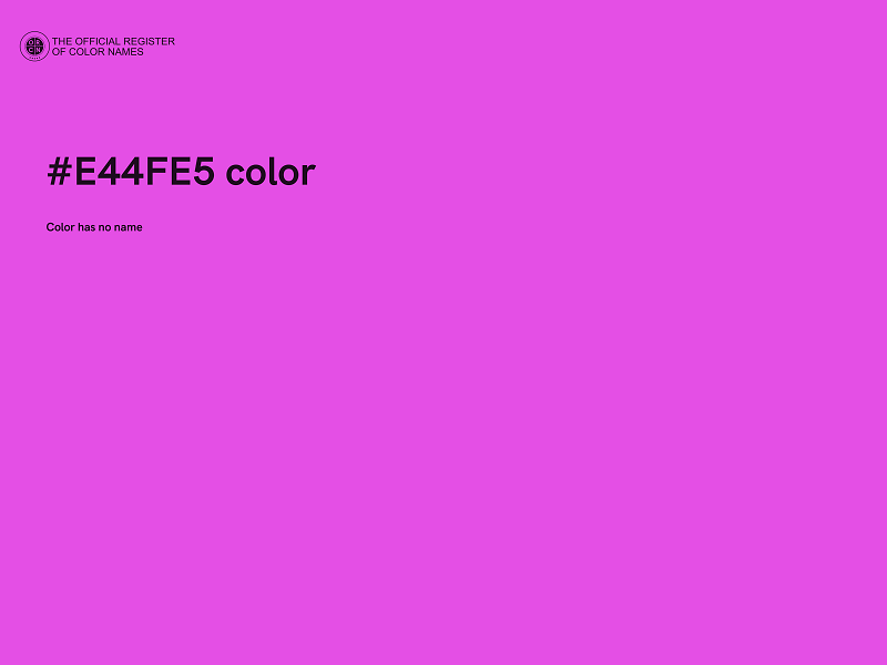 #E44FE5 color image