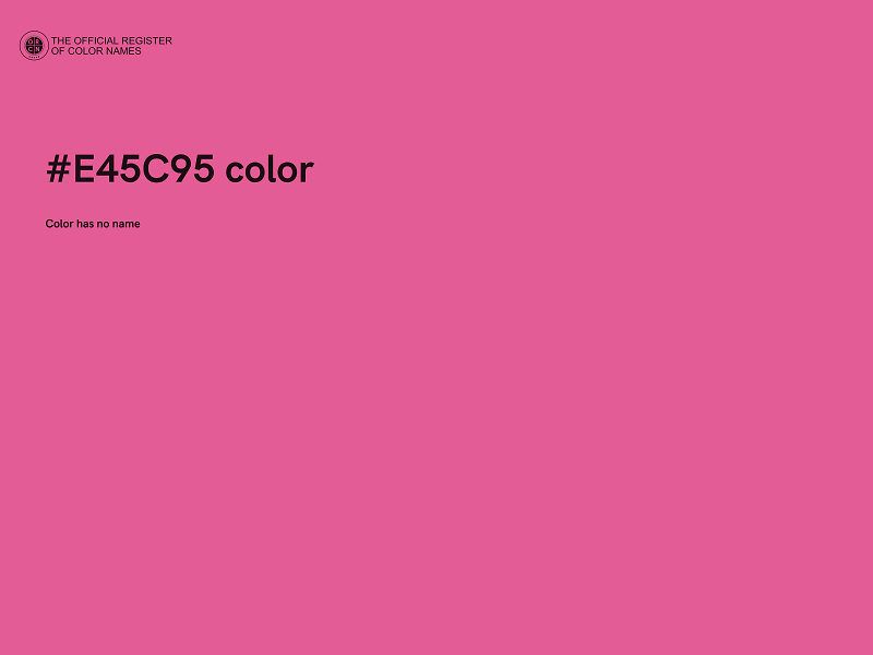 #E45C95 color image