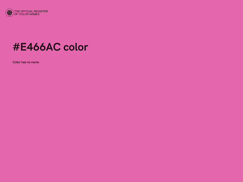 #E466AC color image