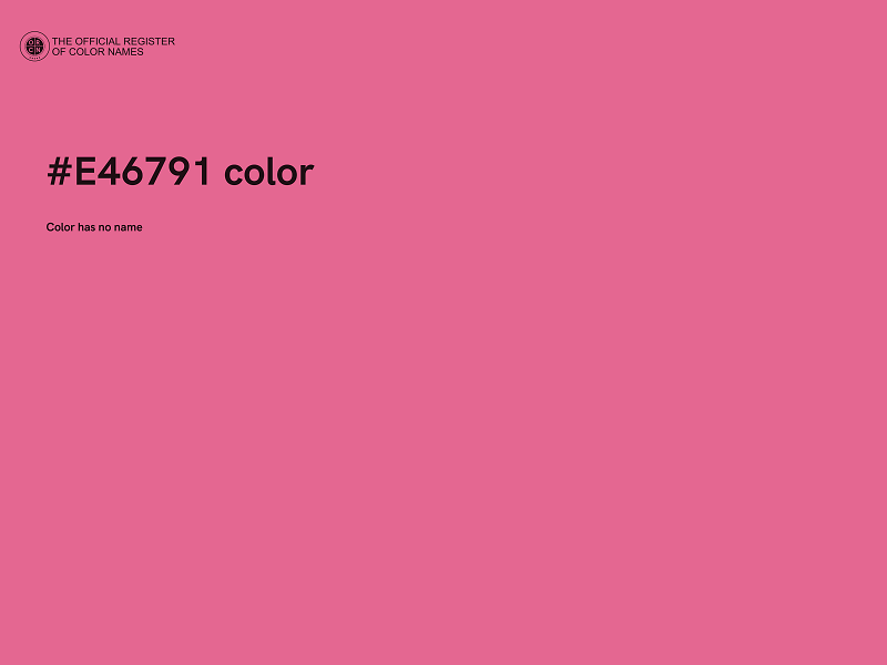 #E46791 color image