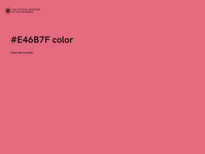 #E46B7F color image