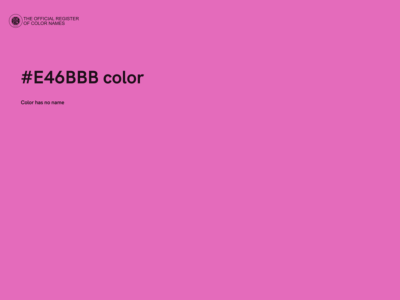 #E46BBB color image