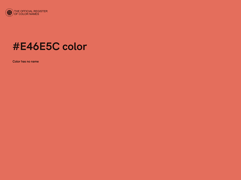 #E46E5C color image