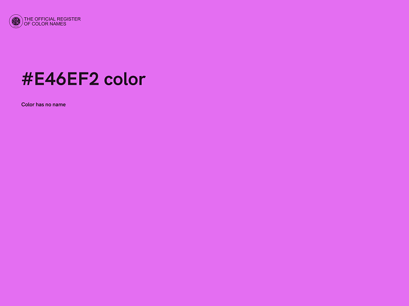 #E46EF2 color image