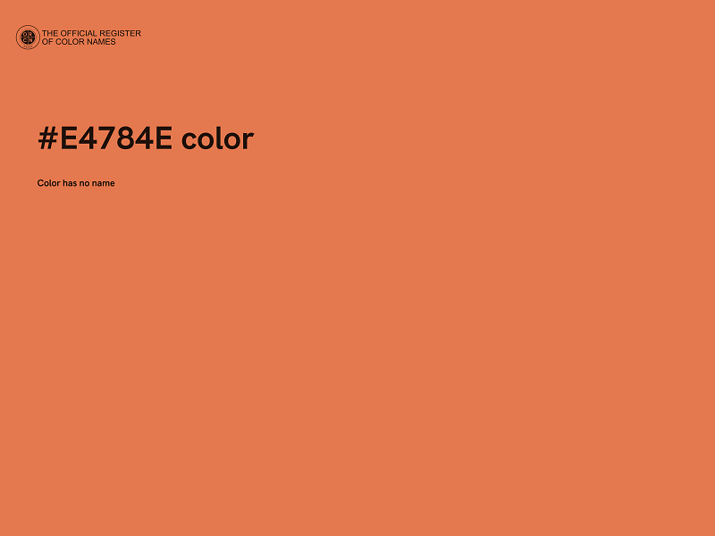 #E4784E color image