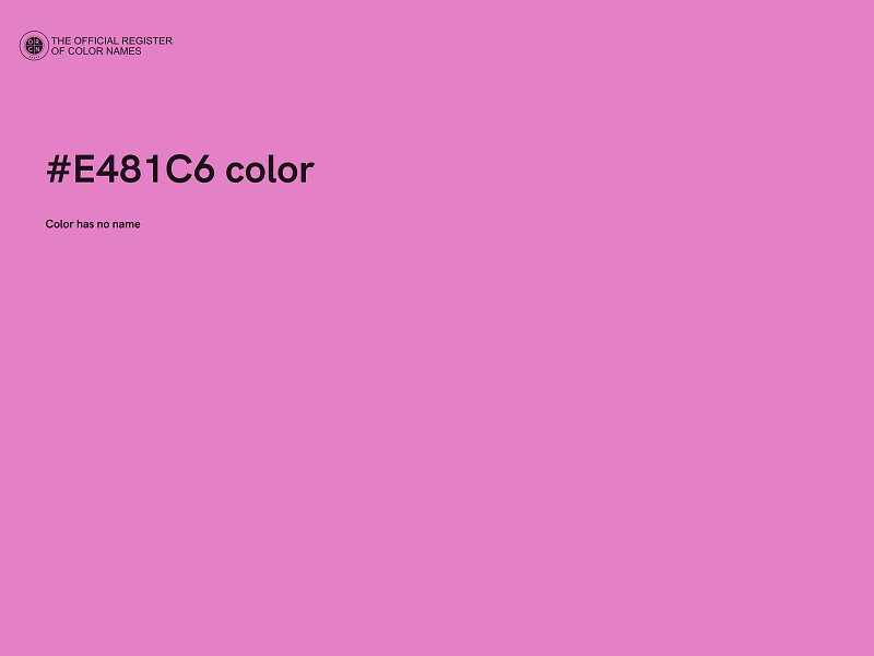 #E481C6 color image