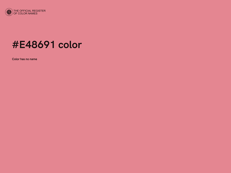 #E48691 color image